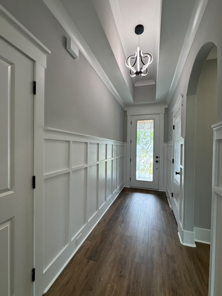 Hallway wainscoting