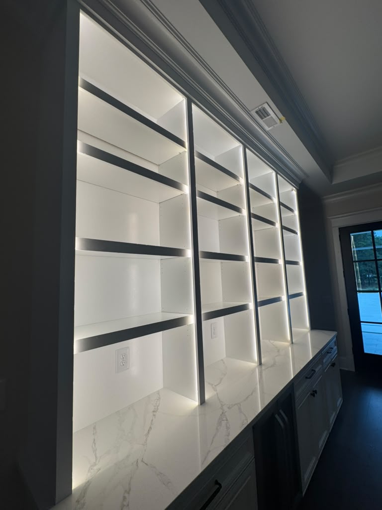 Built-in with stone top